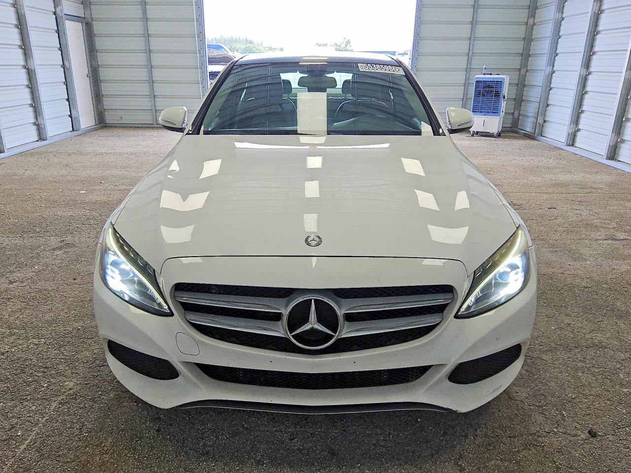 2015 Mercedes-benz C 300 4matic White vin: 55SWF4KB1FU015226