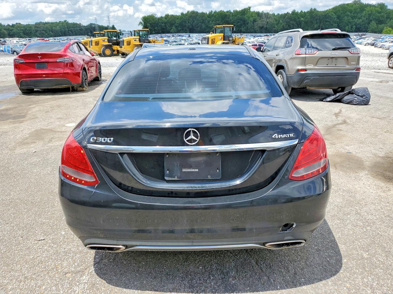 2015 Mercedes-benz C 300 4matic Black vin: 55SWF4KB1FU020331