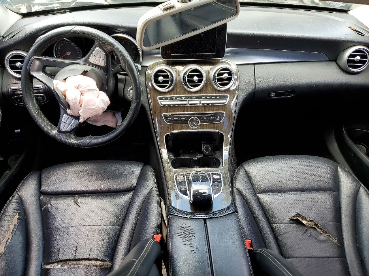 2015 Mercedes-benz C 300 4matic Black vin: 55SWF4KB1FU020331