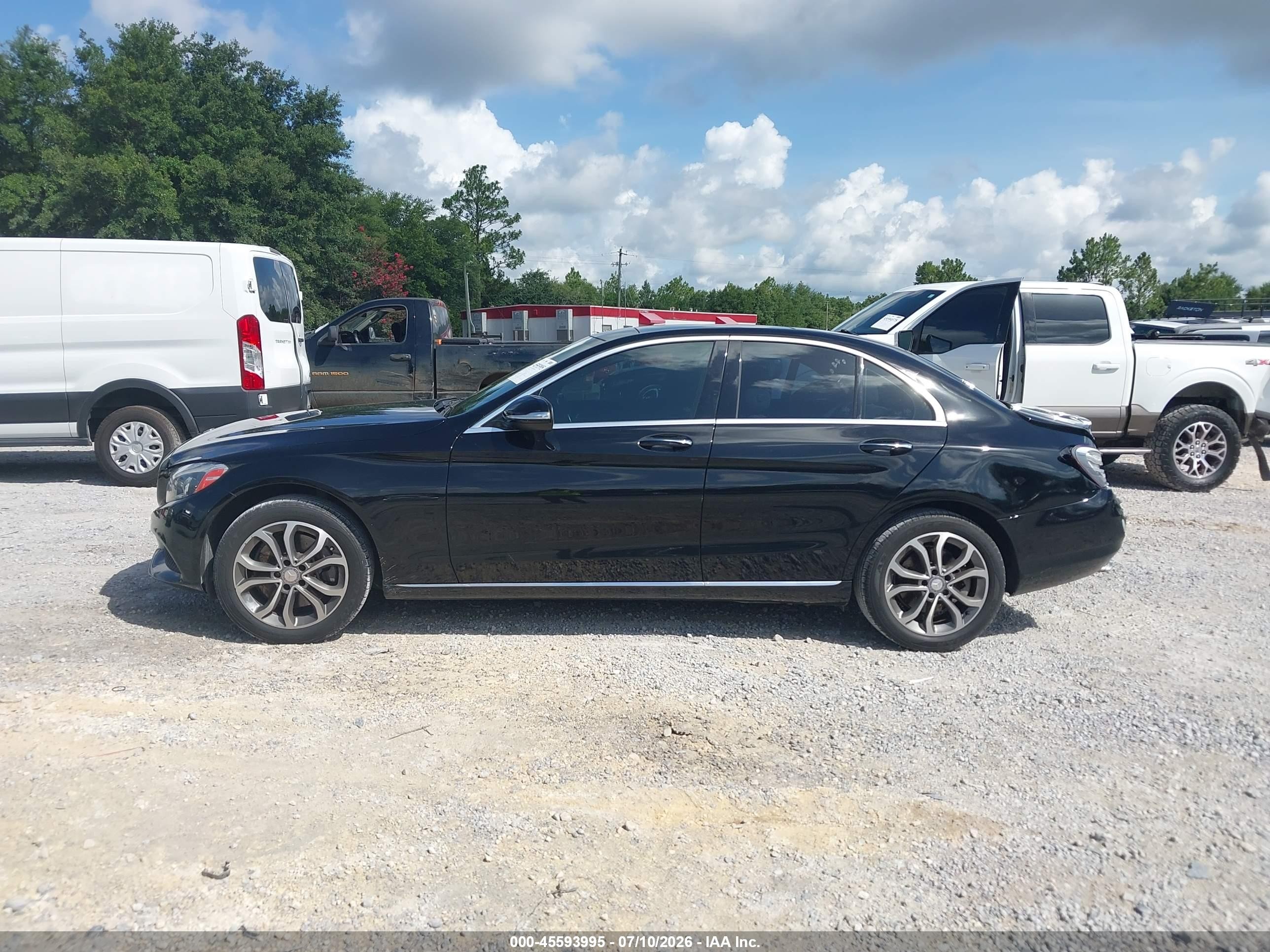 2015 Mercedes-benz C 300 4matic Black vin: 55SWF4KB1FU020717
