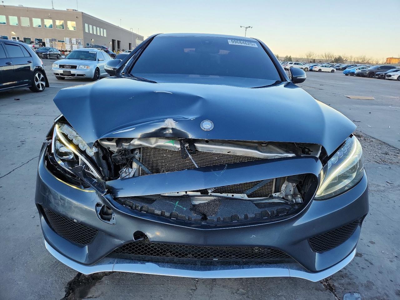 2015 Mercedes-benz C 300 4matic Gray vin: 55SWF4KB1FU026338