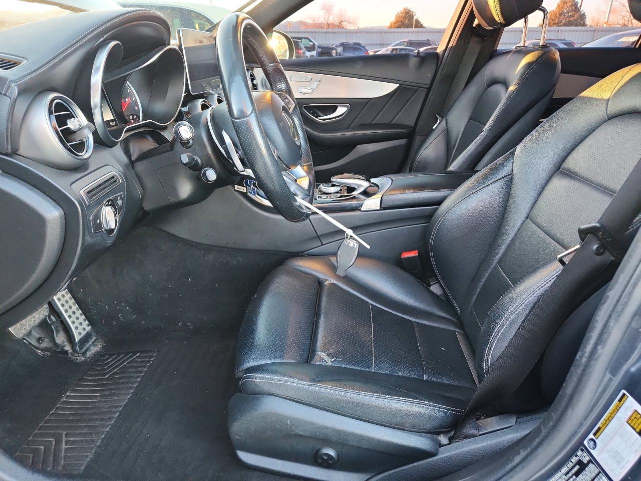 2015 Mercedes-benz C 300 4matic Gray vin: 55SWF4KB1FU026338