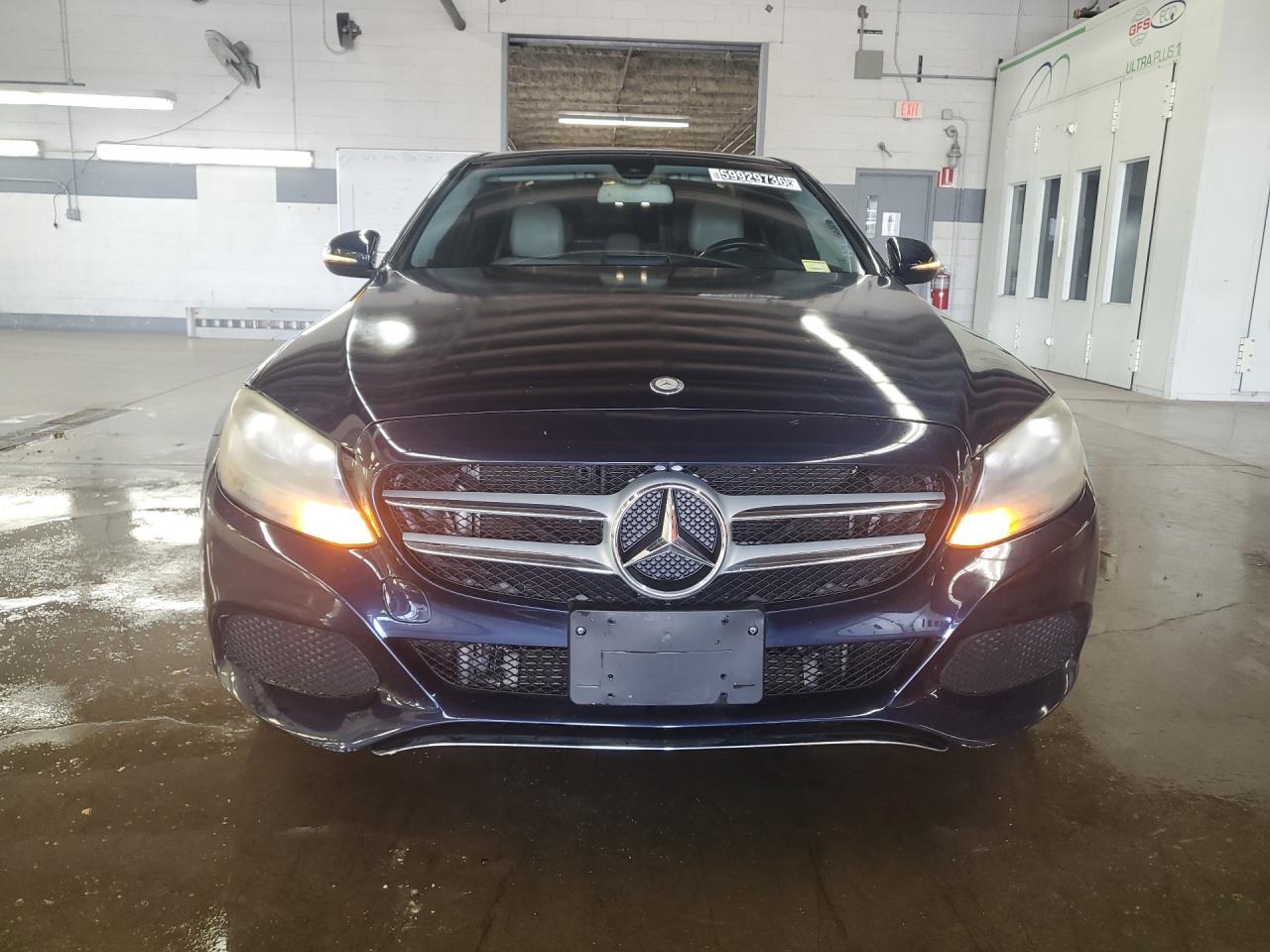 2015 Mercedes-benz C 300 4matic Blue vin: 55SWF4KB1FU027781 Damage: Left Head Lamp, Faded, Repair Required