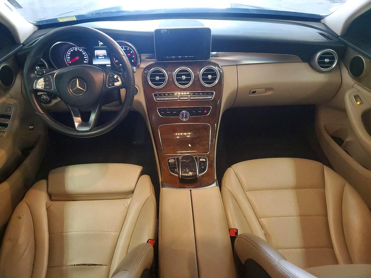 2015 Mercedes-benz C 300 4matic Blue vin: 55SWF4KB1FU027781