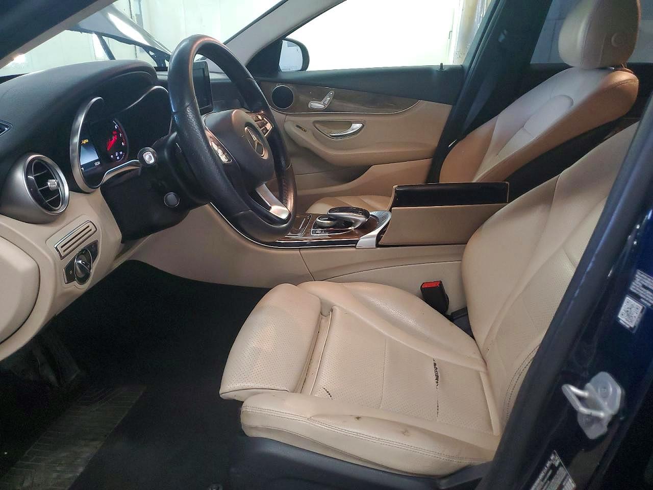 2015 Mercedes-benz C 300 4matic Blue vin: 55SWF4KB1FU027781