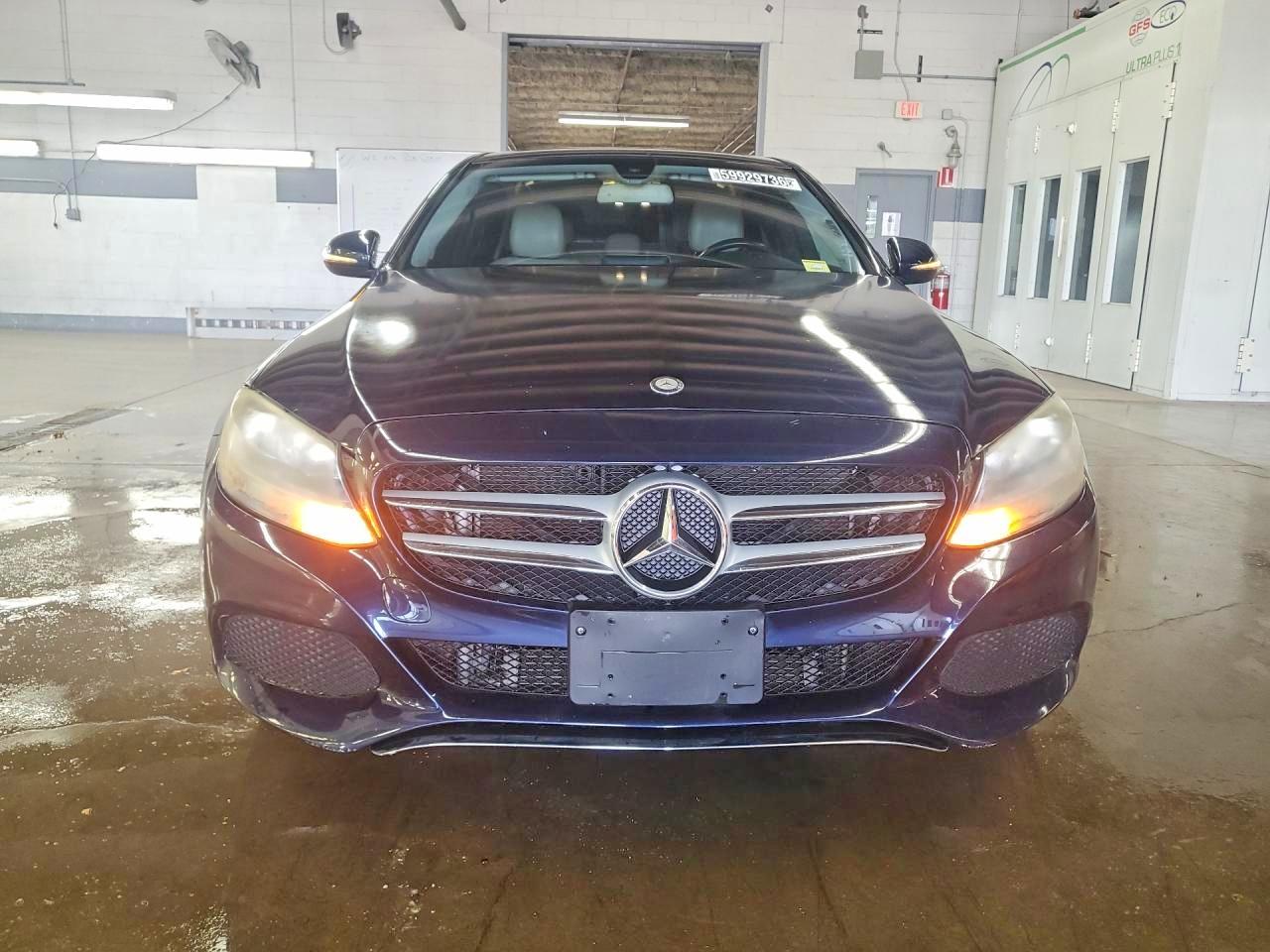2015 Mercedes-benz C 300 4matic Blue vin: 55SWF4KB1FU027781