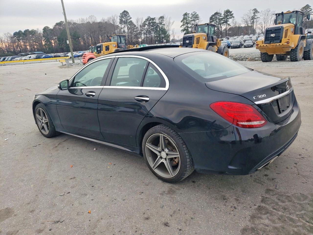 2015 Mercedes-benz C 300 4matic Black vin: 55SWF4KB1FU032544