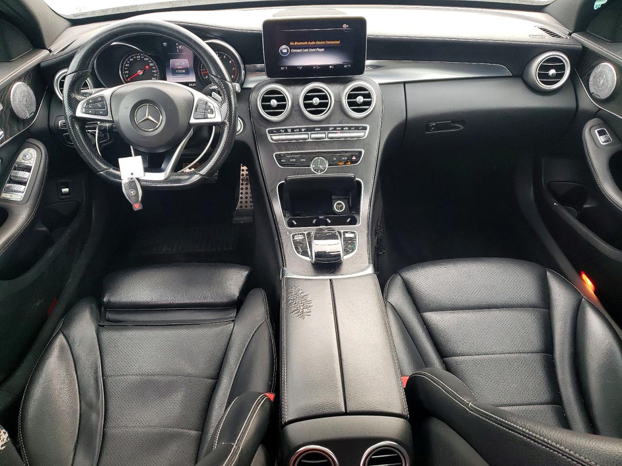 2015 Mercedes-benz C 300 4matic Black vin: 55SWF4KB1FU032544