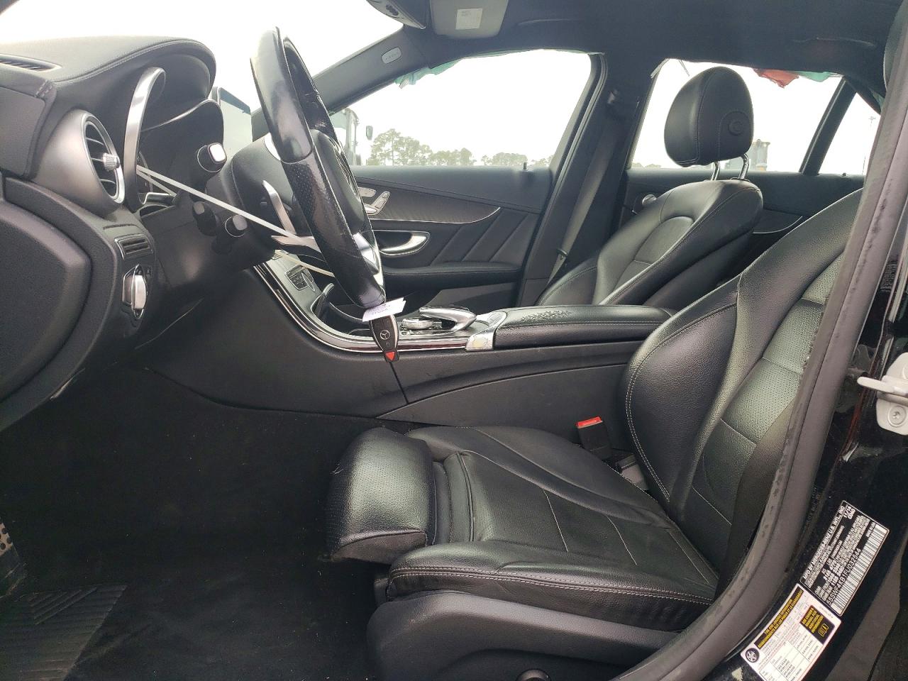 2015 Mercedes-benz C 300 4matic Black vin: 55SWF4KB1FU032544