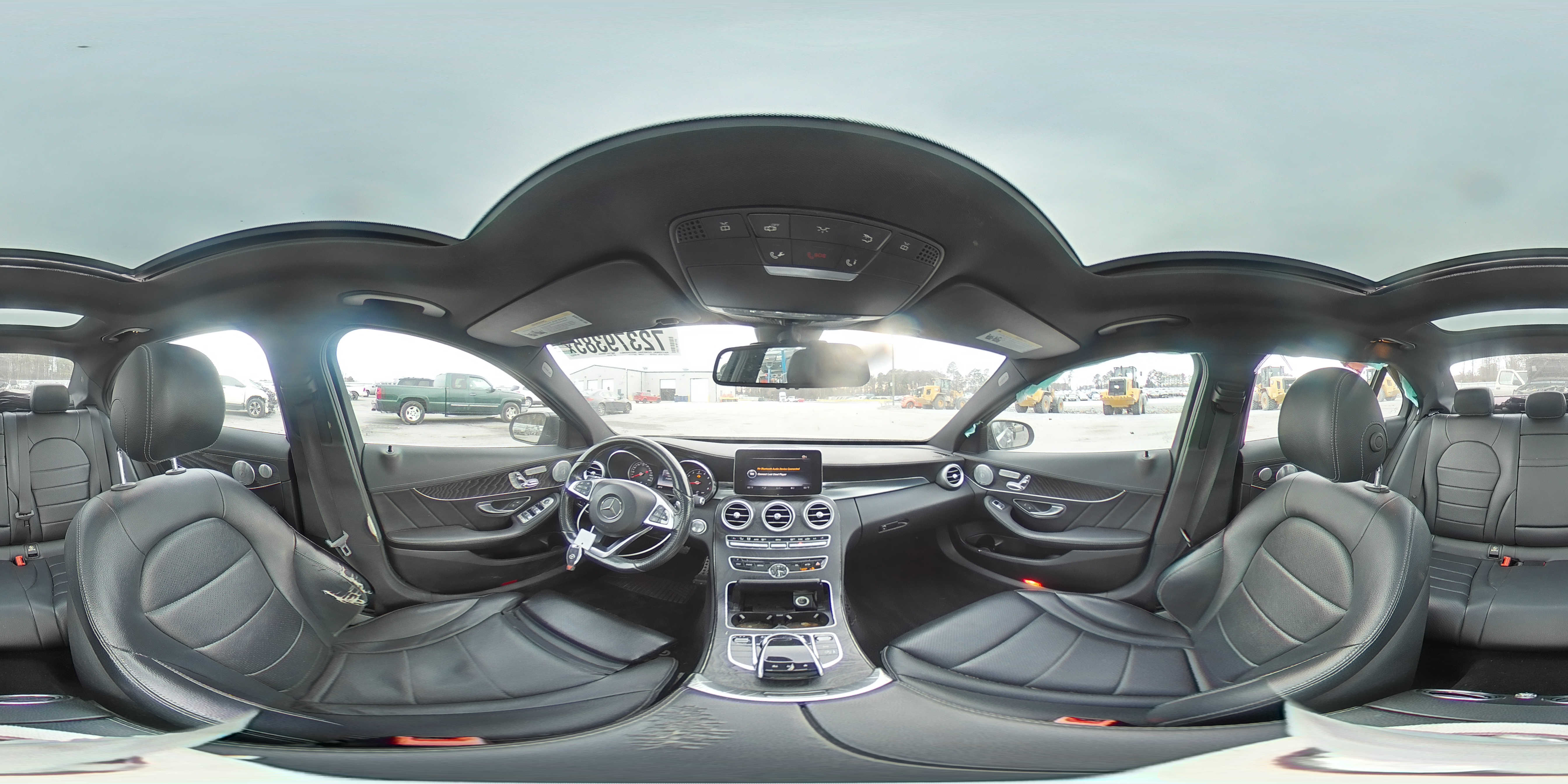 2015 Mercedes-benz C 300 4matic Black vin: 55SWF4KB1FU032544