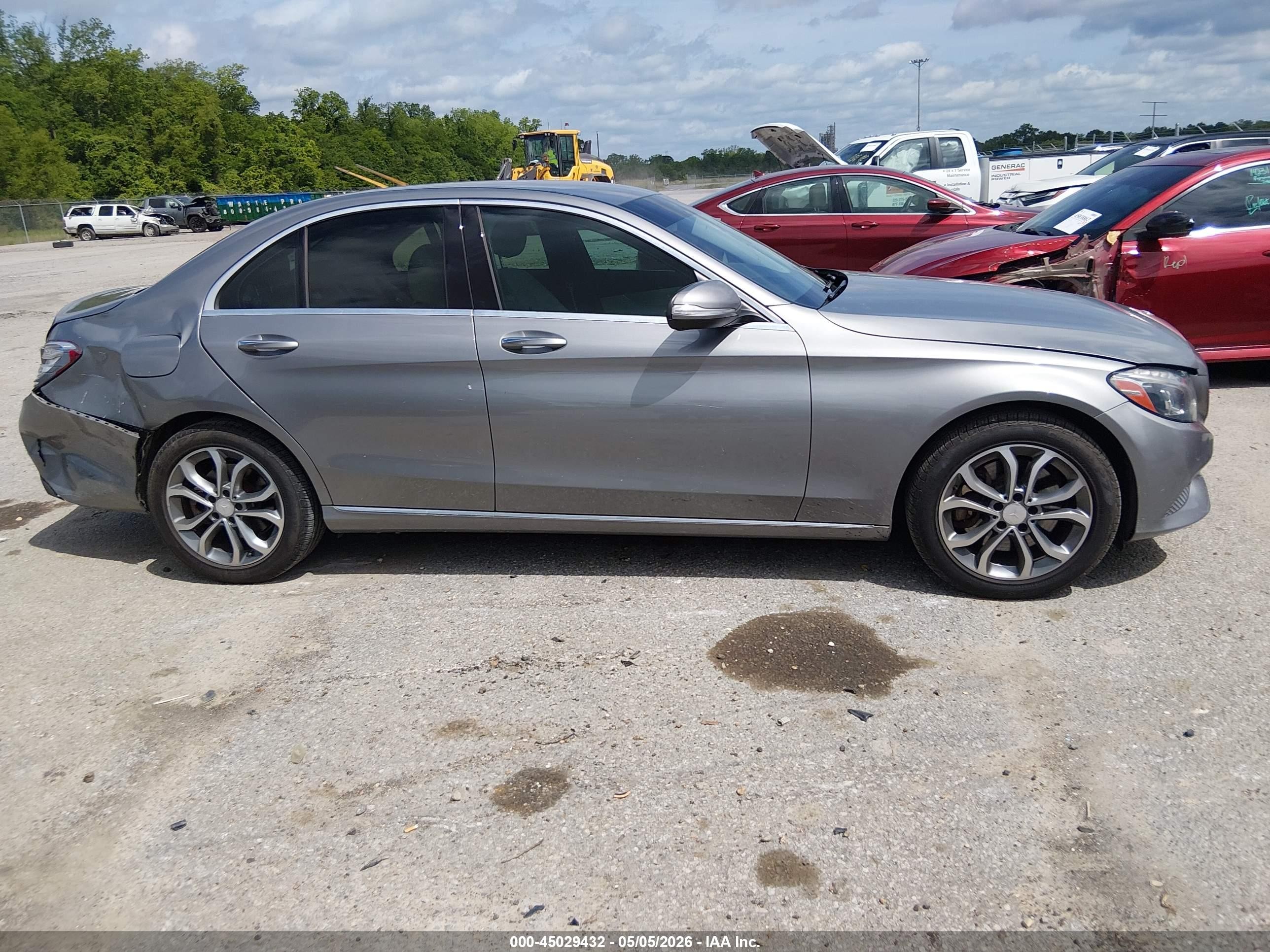 2015 Mercedes-benz C 300 4matic Gray vin: 55SWF4KB1FU032771