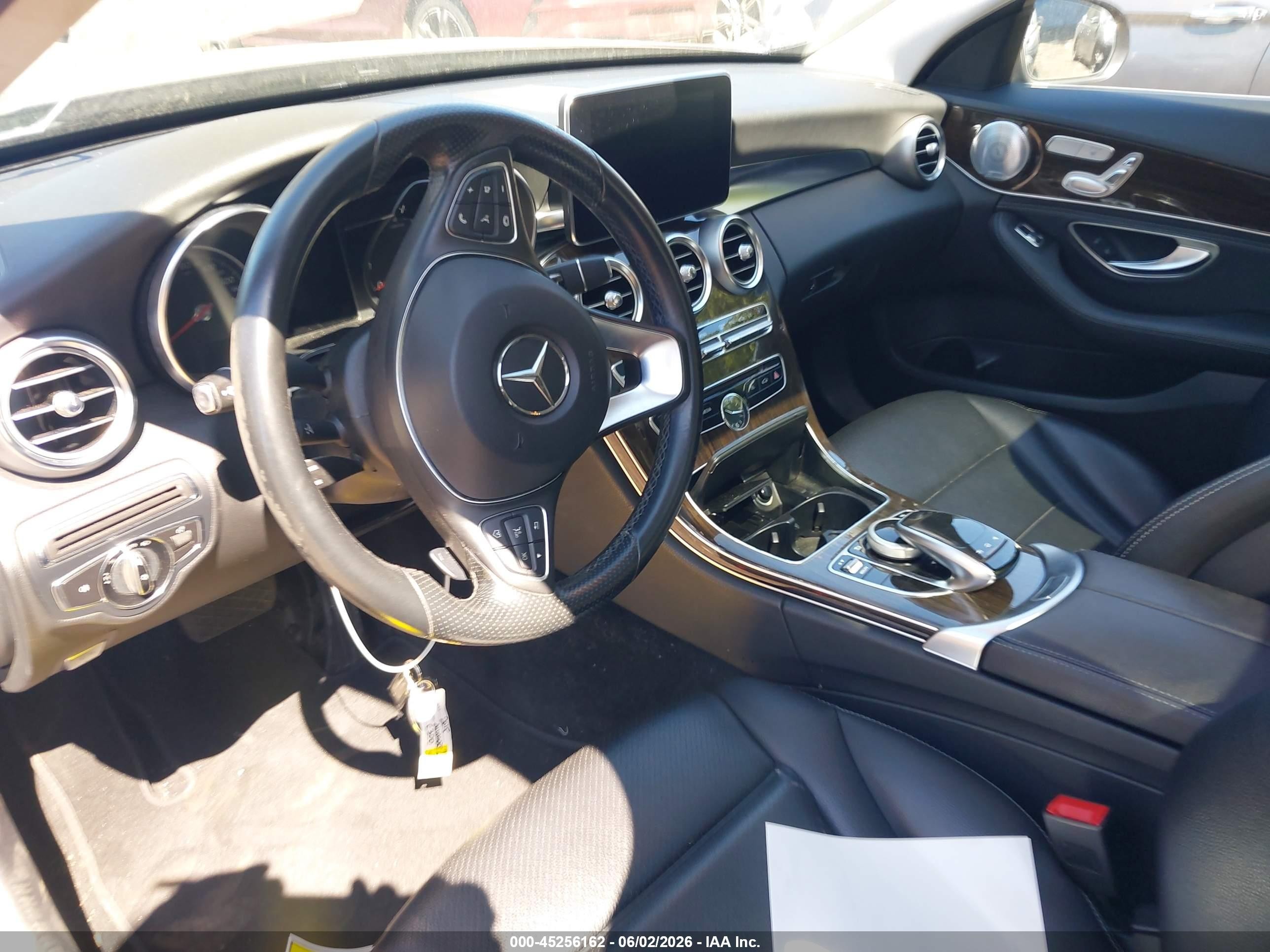 2015 Mercedes-benz C 300 4matic Black vin: 55SWF4KB1FU035816