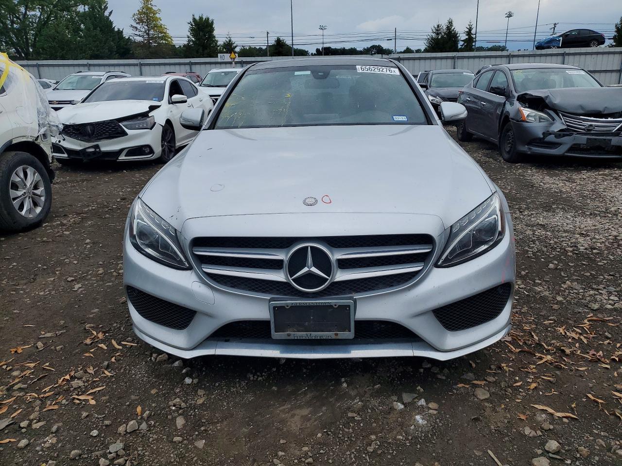 2015 Mercedes-benz C 300 4matic Silver vin: 55SWF4KB1FU036013
