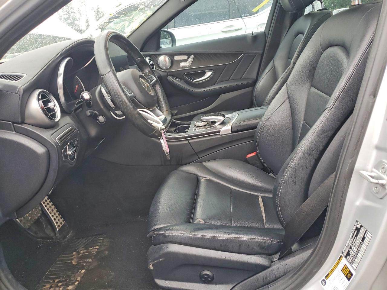 2015 Mercedes-benz C 300 4matic Silver vin: 55SWF4KB1FU036013