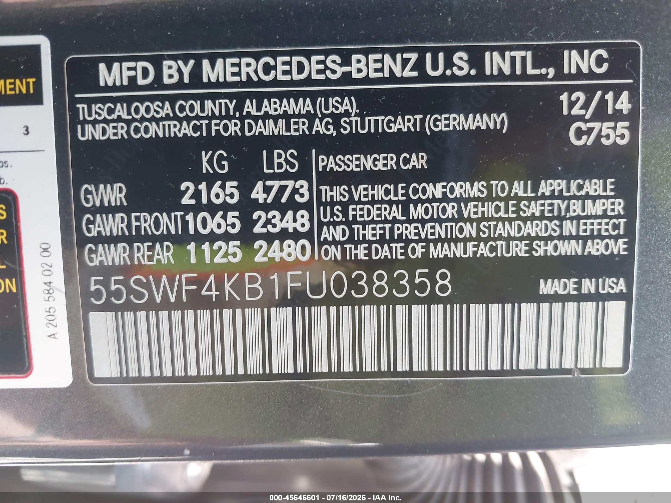 2015 Mercedes-benz C 300 Luxury 4matic Silver vin: 55SWF4KB1FU038358