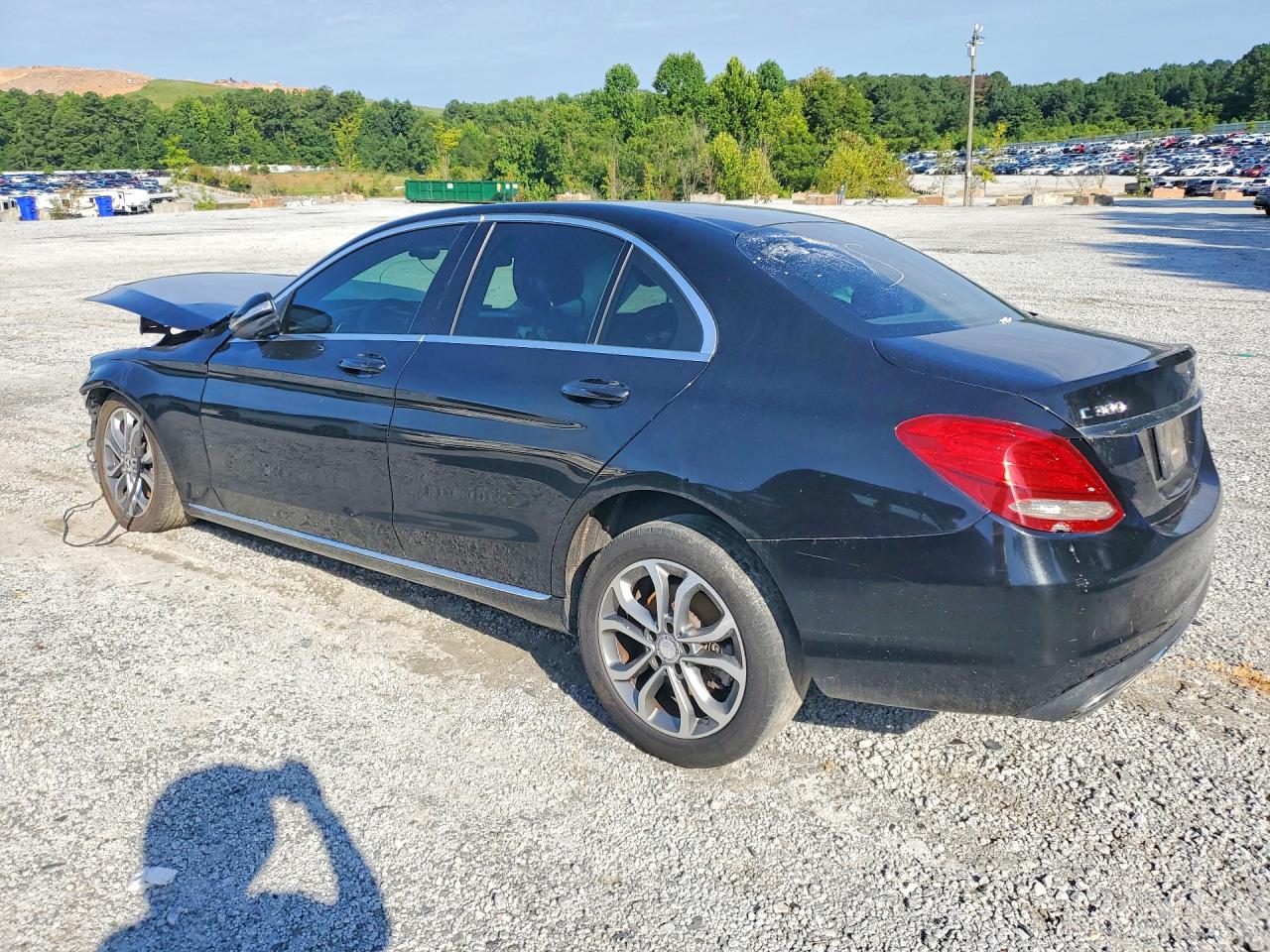 2015 Mercedes-benz C 300 4matic Black vin: 55SWF4KB1FU039266