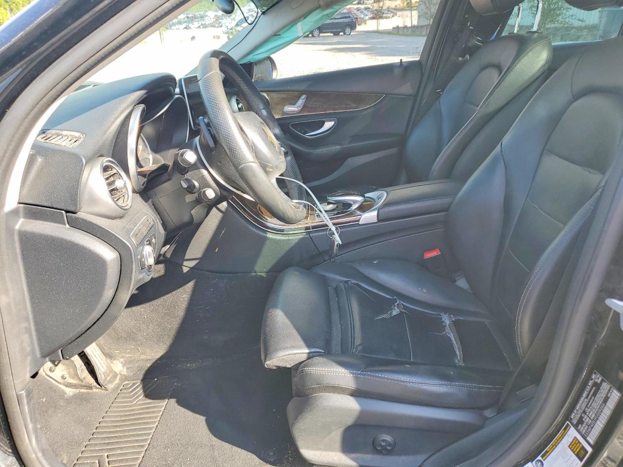2015 Mercedes-benz C 300 4matic Black vin: 55SWF4KB1FU039266