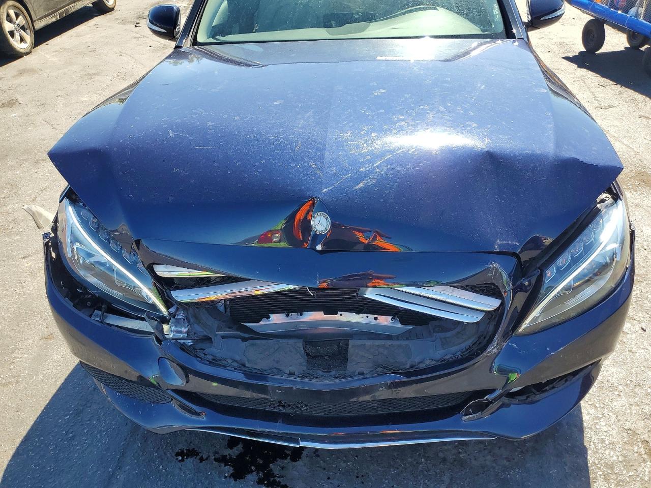 2015 Mercedes-benz C 300 4matic Blue vin: 55SWF4KB1FU040045