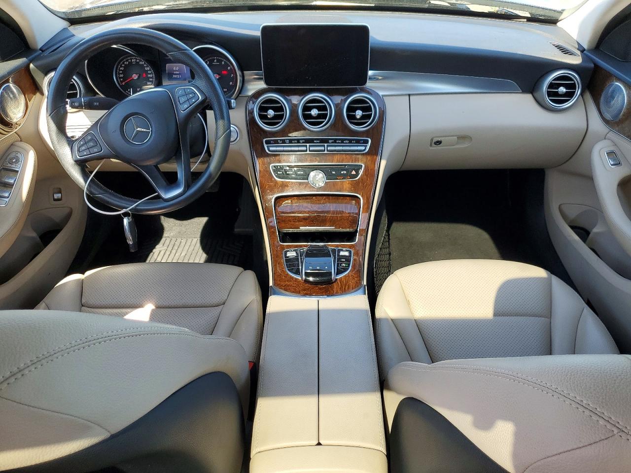 2015 Mercedes-benz C 300 4matic Blue vin: 55SWF4KB1FU040045