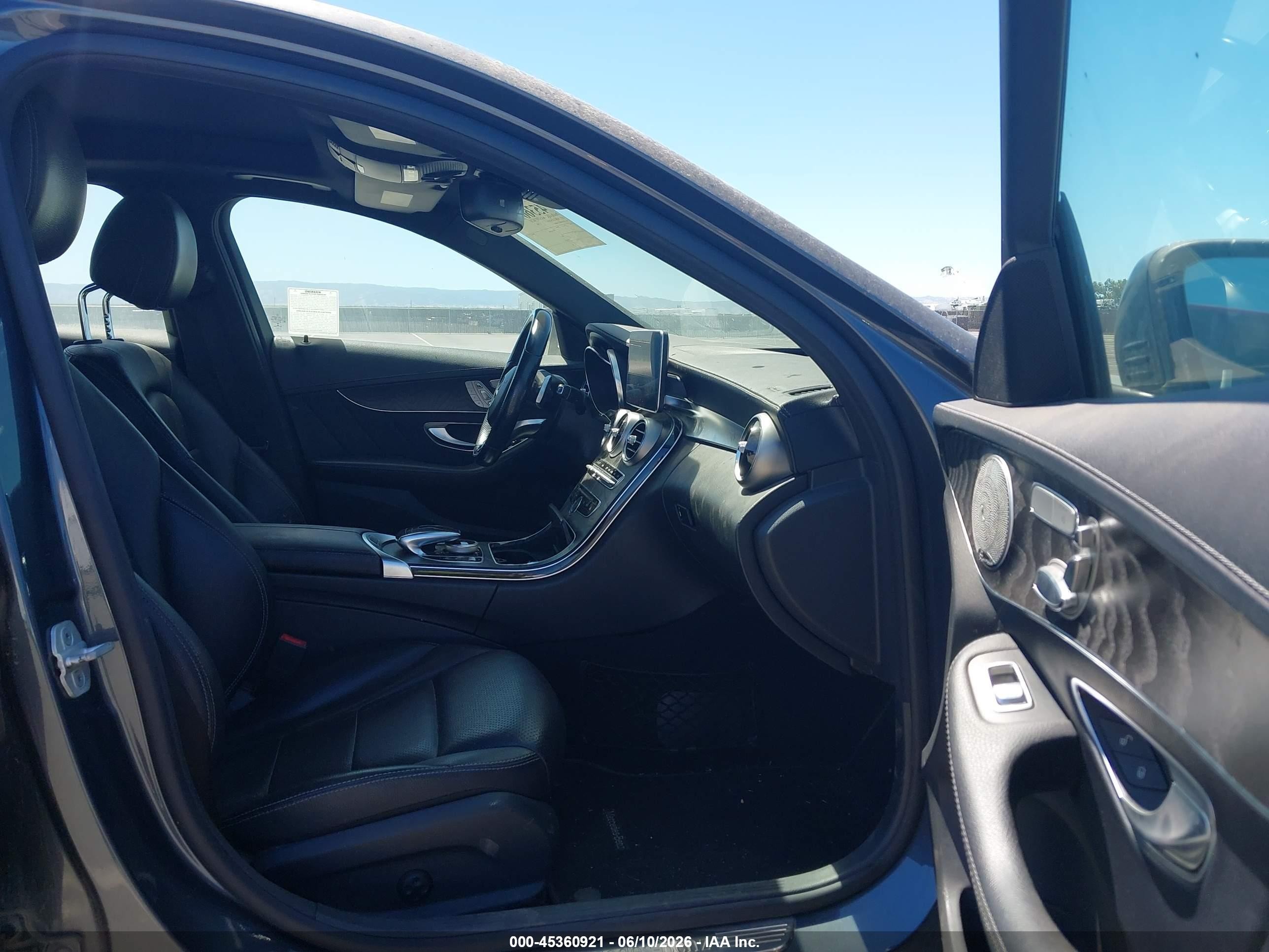2015 Mercedes-benz C 300 Sport 4matic Gray vin: 55SWF4KB1FU040899