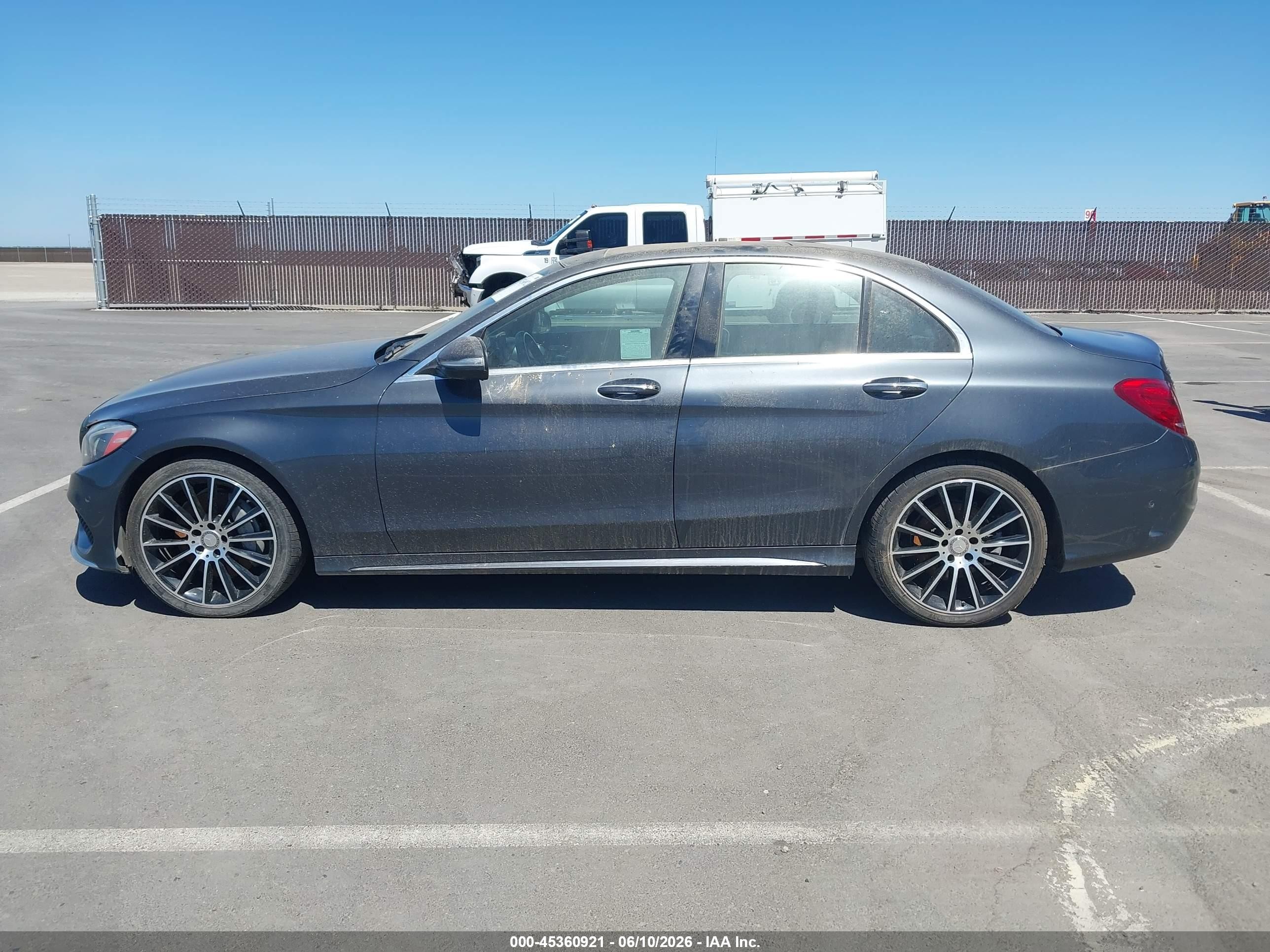2015 Mercedes-benz C 300 Sport 4matic Gray vin: 55SWF4KB1FU040899