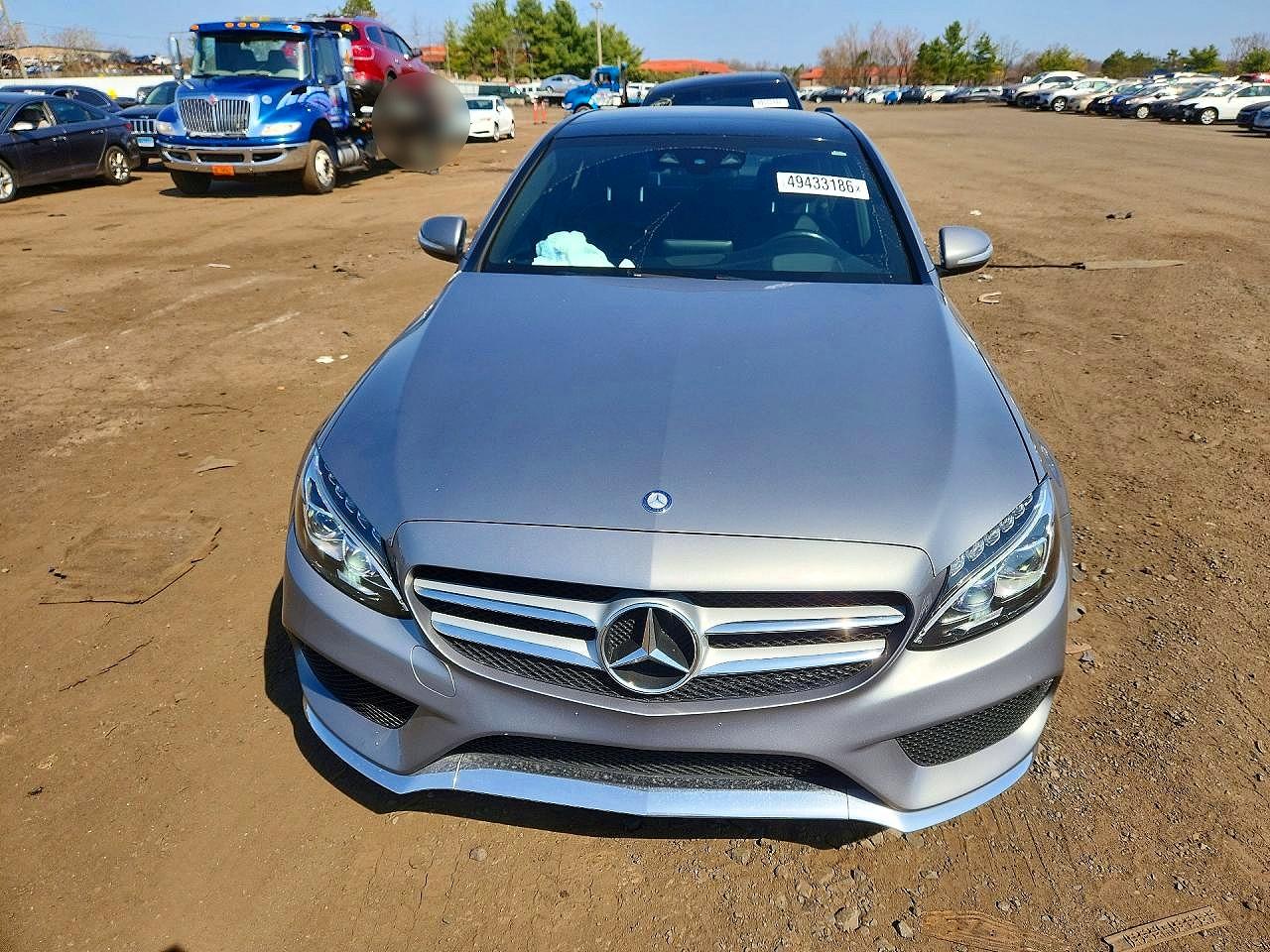 2015 Mercedes-benz C 300 4matic Silver vin: 55SWF4KB1FU050056