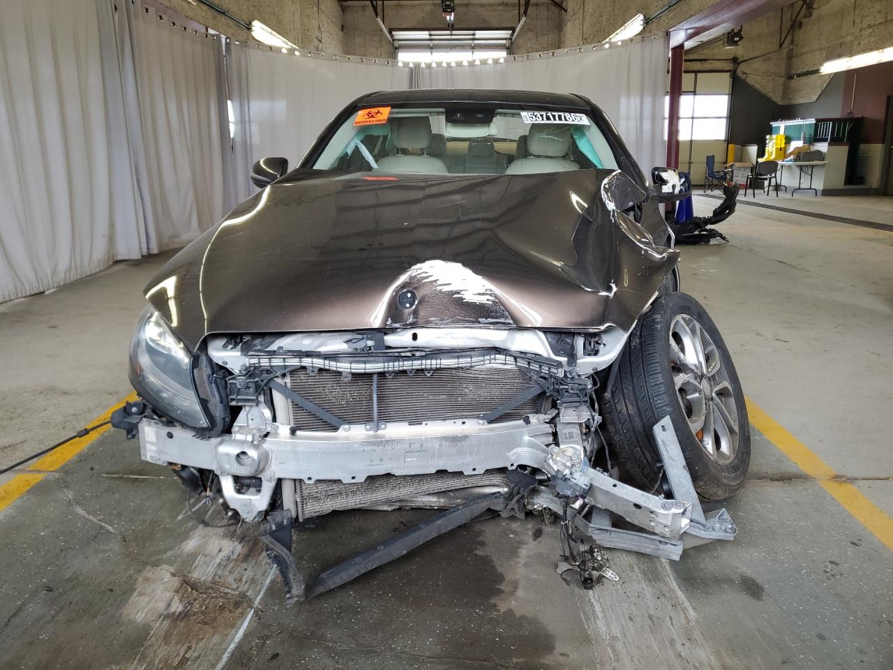 2016 Mercedes-benz C 300 4matic Коричневый vin: 55SWF4KB1GU120513 Damage: Front Bumper Reinforcement, Bent, > 12 Inches