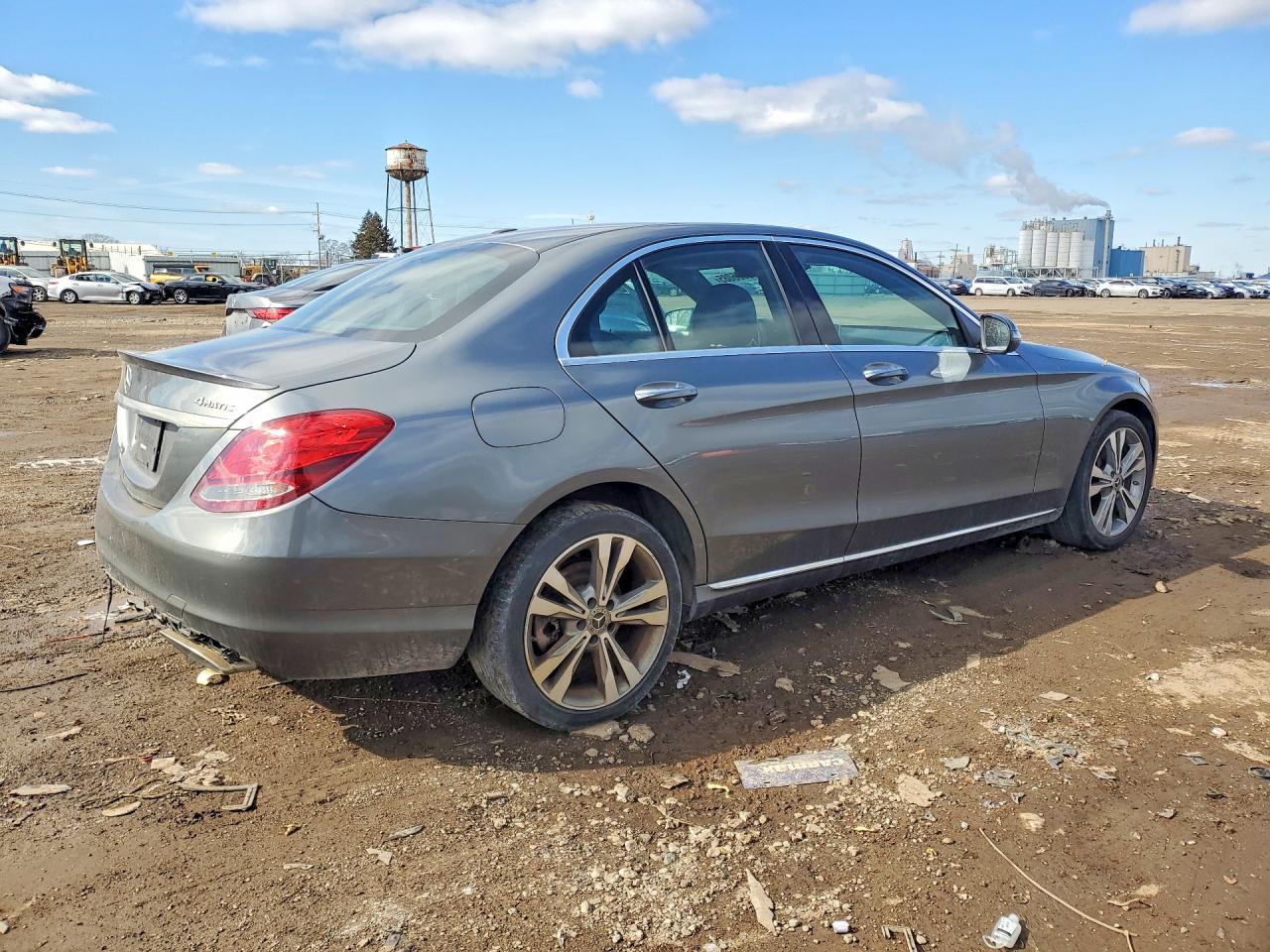 2018 Mercedes-benz C 300 4matic Gray vin: 55SWF4KB1JU281046