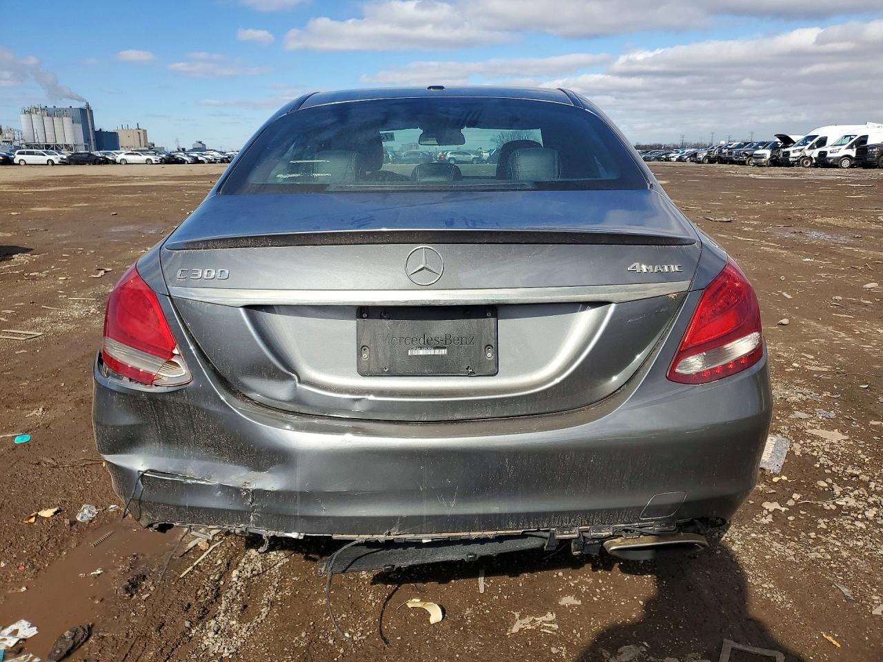 2018 Mercedes-benz C 300 4matic Gray vin: 55SWF4KB1JU281046