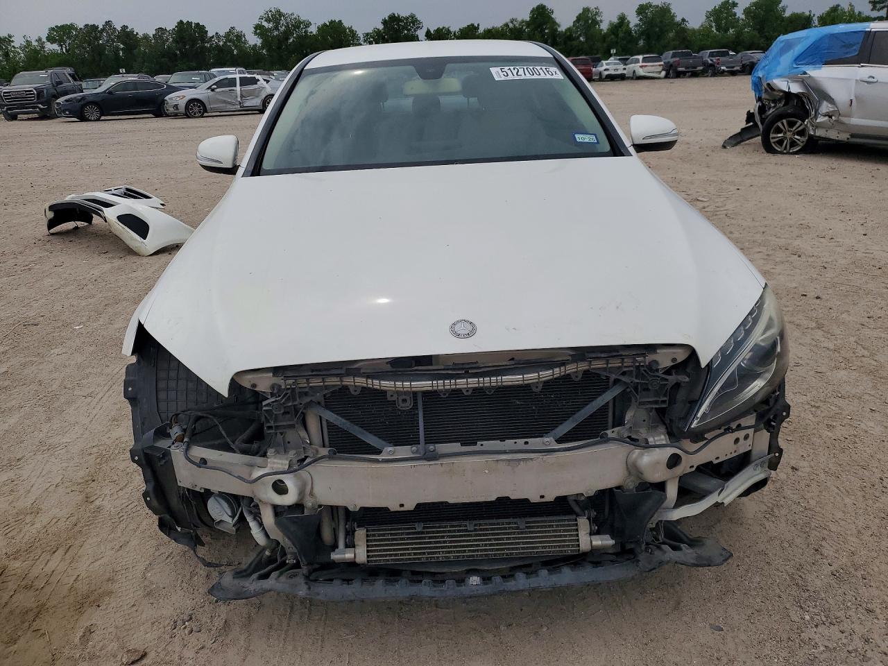 2015 Mercedes-benz C 300 4matic Белый vin: 55SWF4KB2FU003120