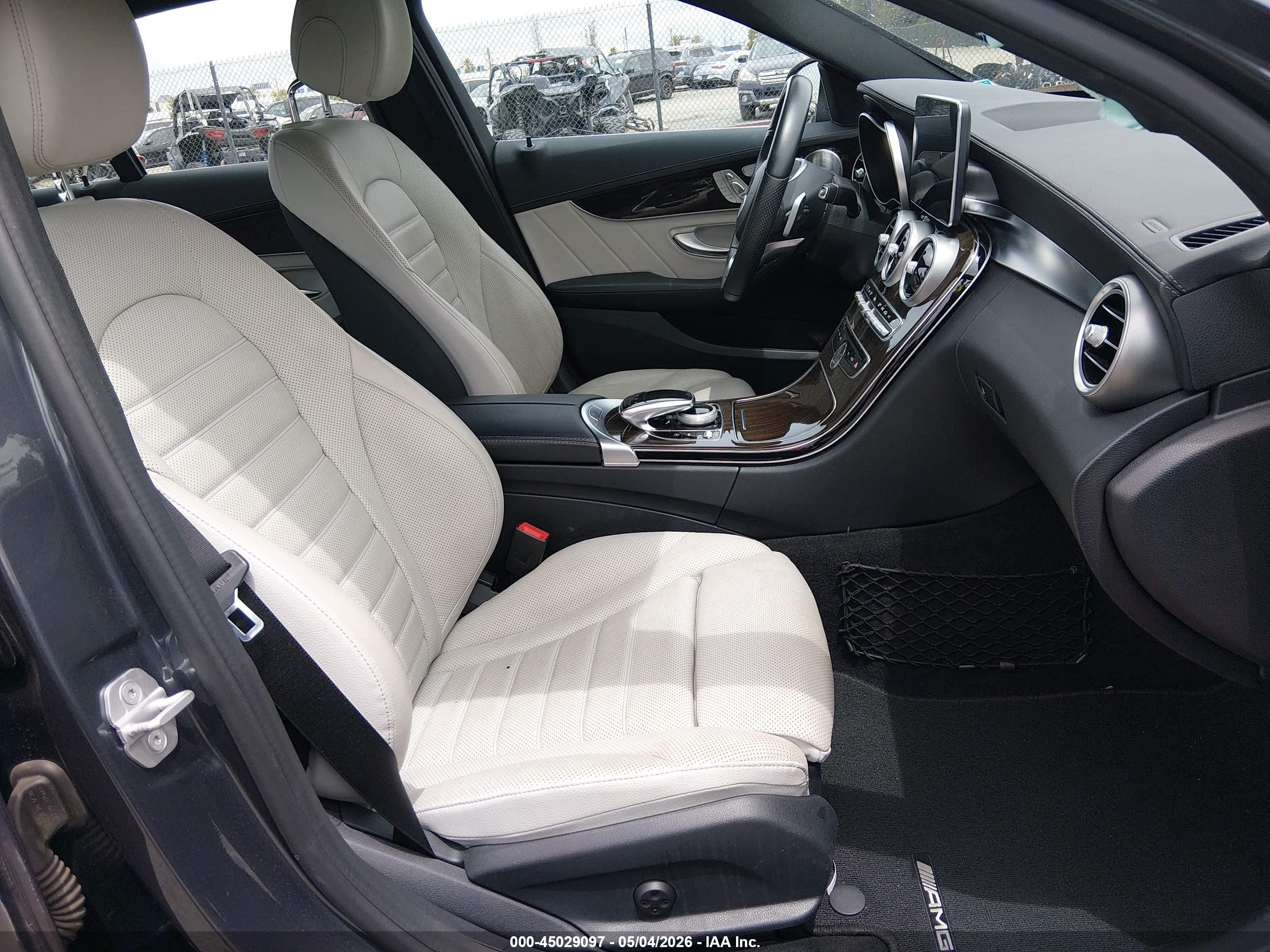 2015 Mercedes-benz C 300 Sport 4matic Gray vin: 55SWF4KB2FU008785