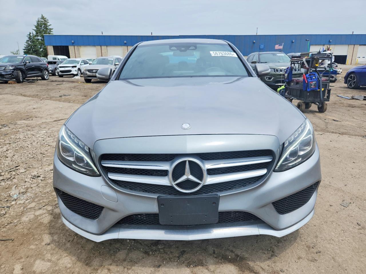 2015 Mercedes-benz C 300 4matic Silver vin: 55SWF4KB2FU016451