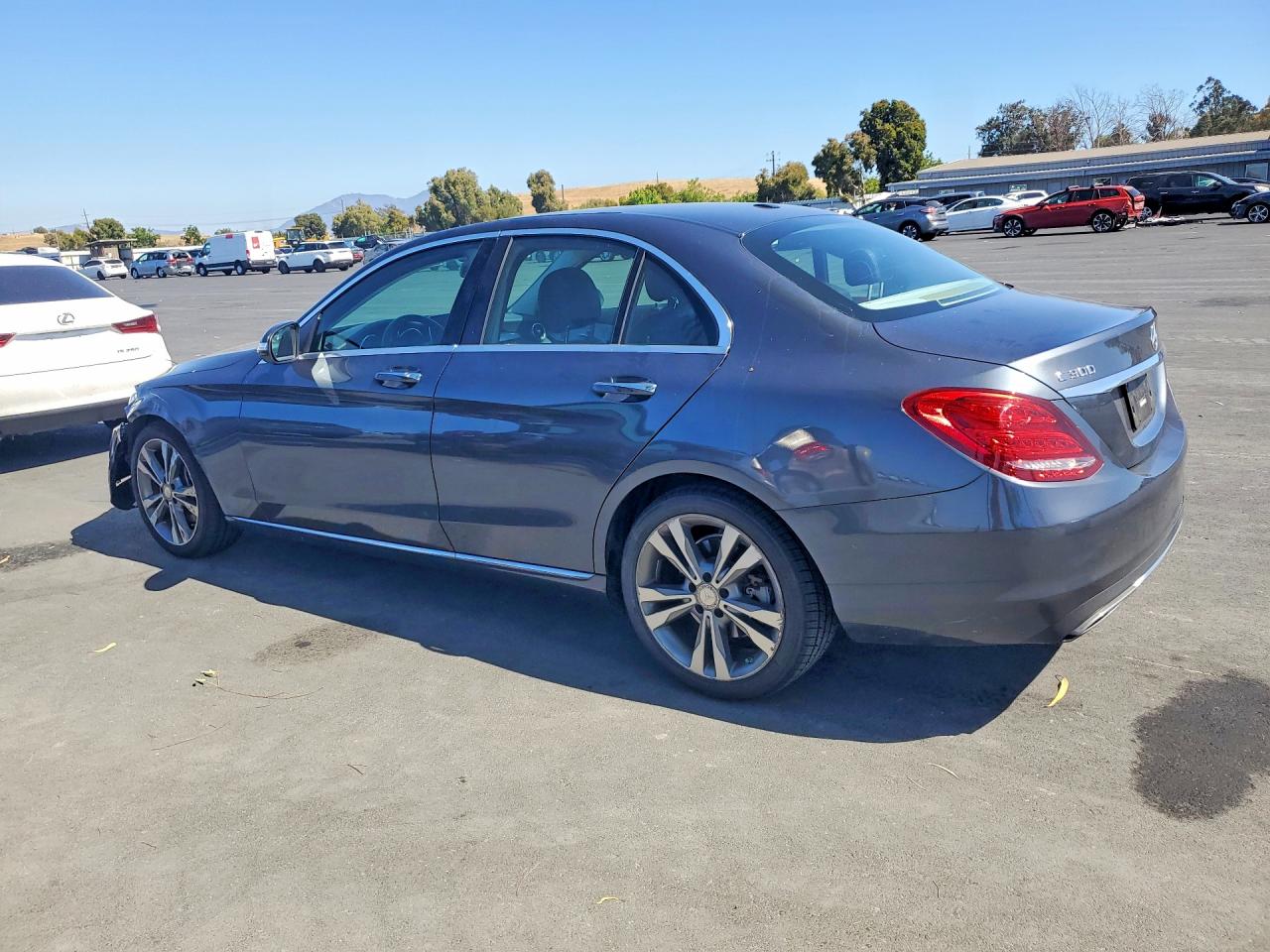 2015 Mercedes-benz C 300 4matic Gray vin: 55SWF4KB2FU026039