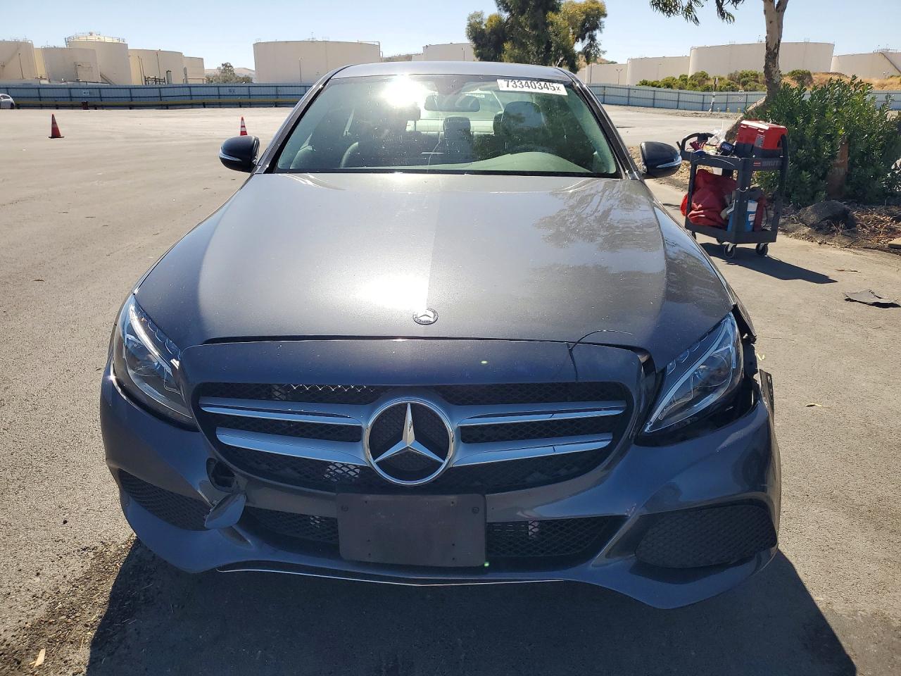 2015 Mercedes-benz C 300 4matic Gray vin: 55SWF4KB2FU026039