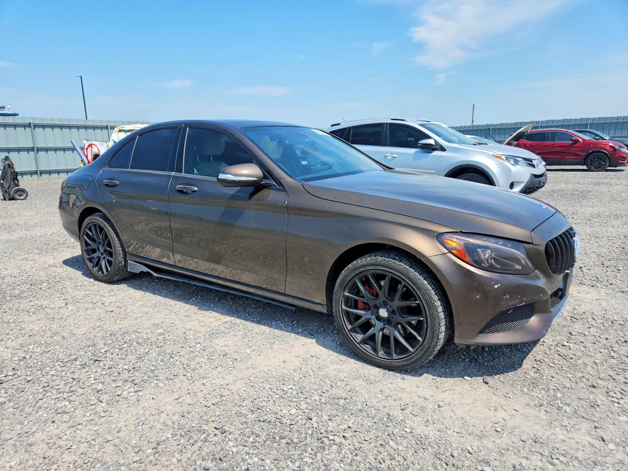 2015 Mercedes-benz C 300 4matic Brown vin: 55SWF4KB2FU031984