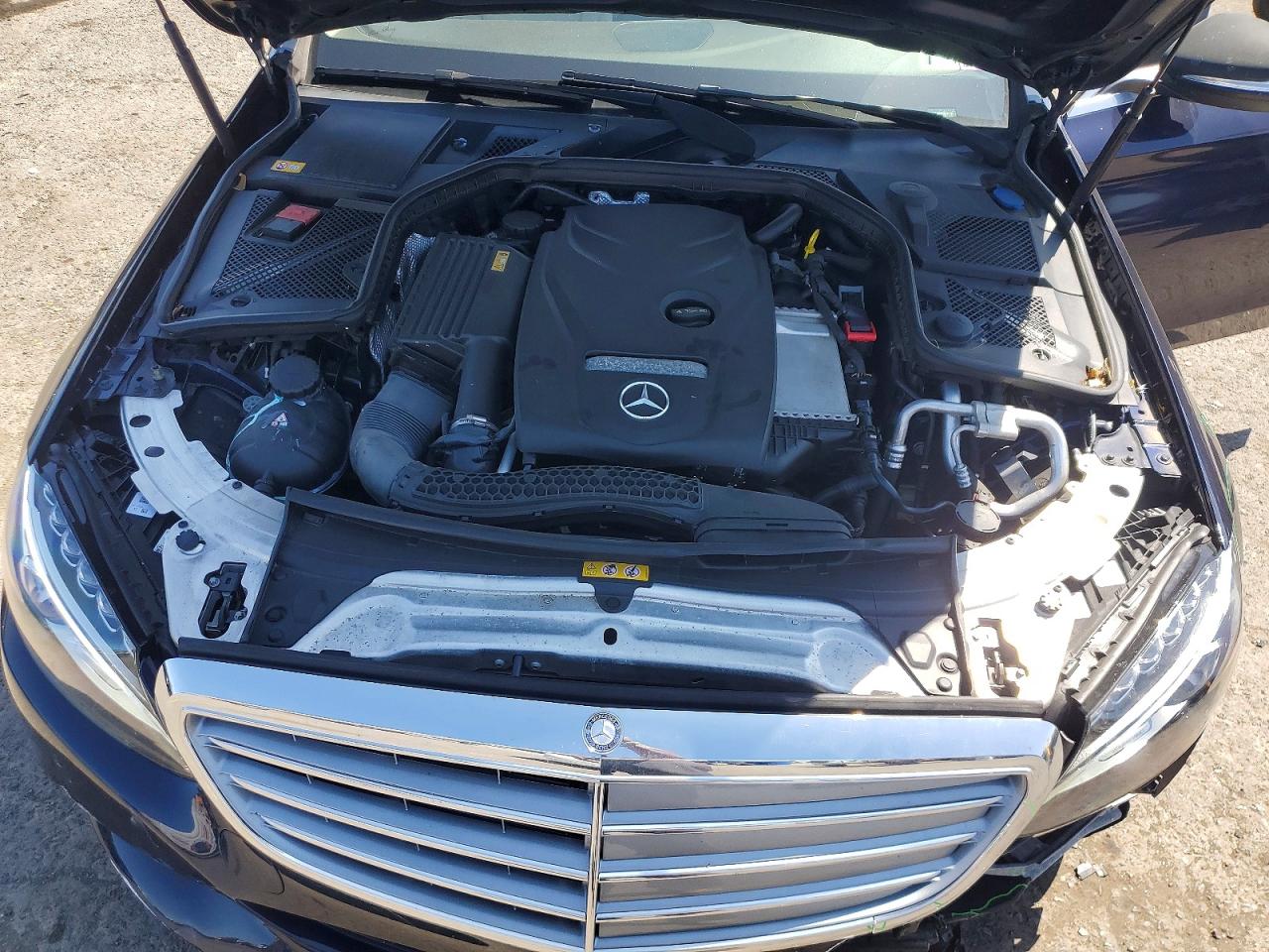 2015 Mercedes-benz C 300 4matic Синий vin: 55SWF4KB2FU038918