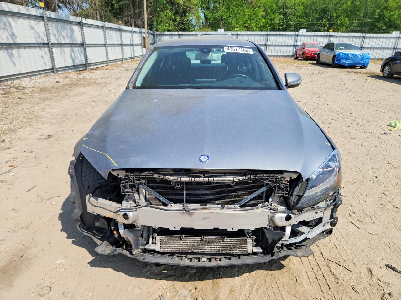 2015 Mercedes-benz C 300 4matic Gray vin: 55SWF4KB2FU049207