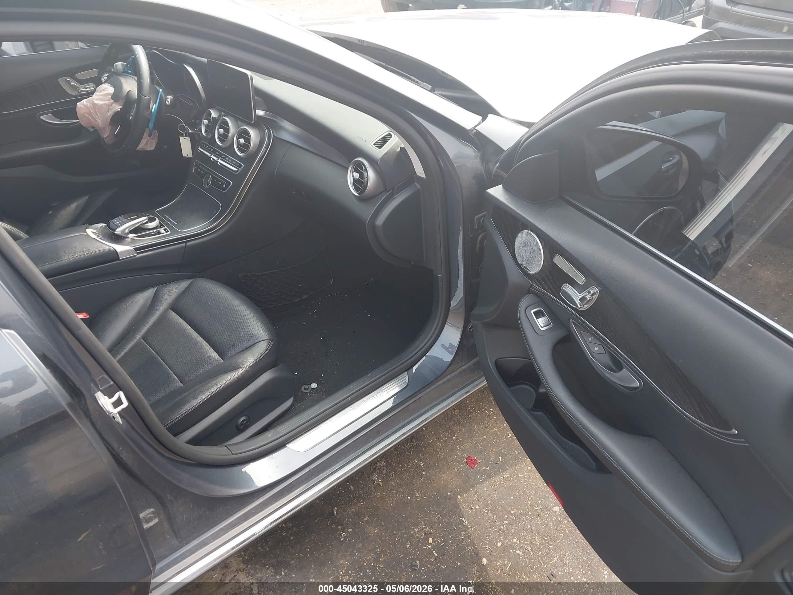 2015 Mercedes-benz C 300 4matic Gray vin: 55SWF4KB2FU049370