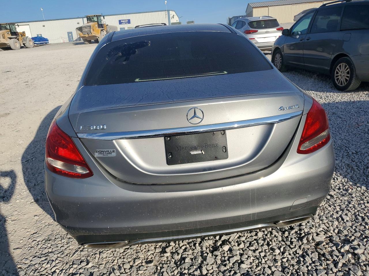 2015 Mercedes-benz C 300 4matic Gray vin: 55SWF4KB2FU059767