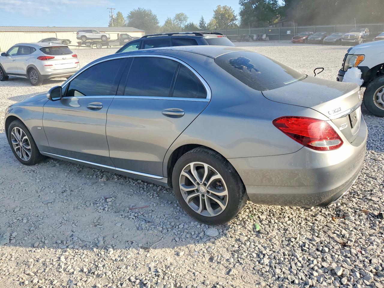 2015 Mercedes-benz C 300 4matic Gray vin: 55SWF4KB2FU059767