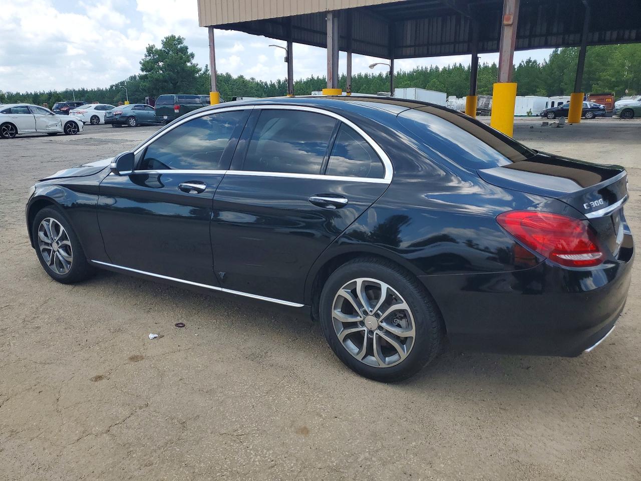 2015 Mercedes-benz C 300 4matic Black vin: 55SWF4KB2FU063978