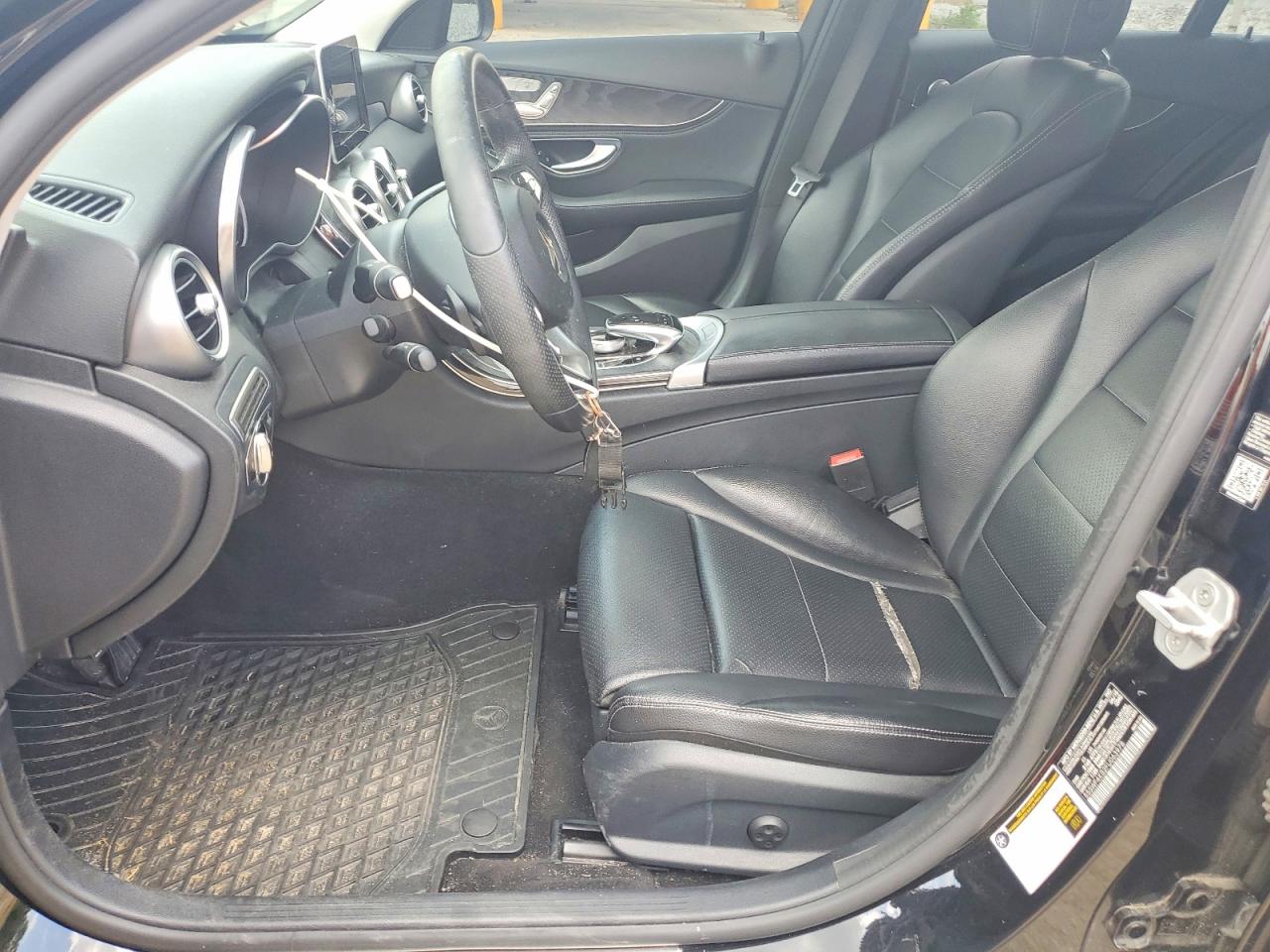 2015 Mercedes-benz C 300 4matic Black vin: 55SWF4KB2FU063978