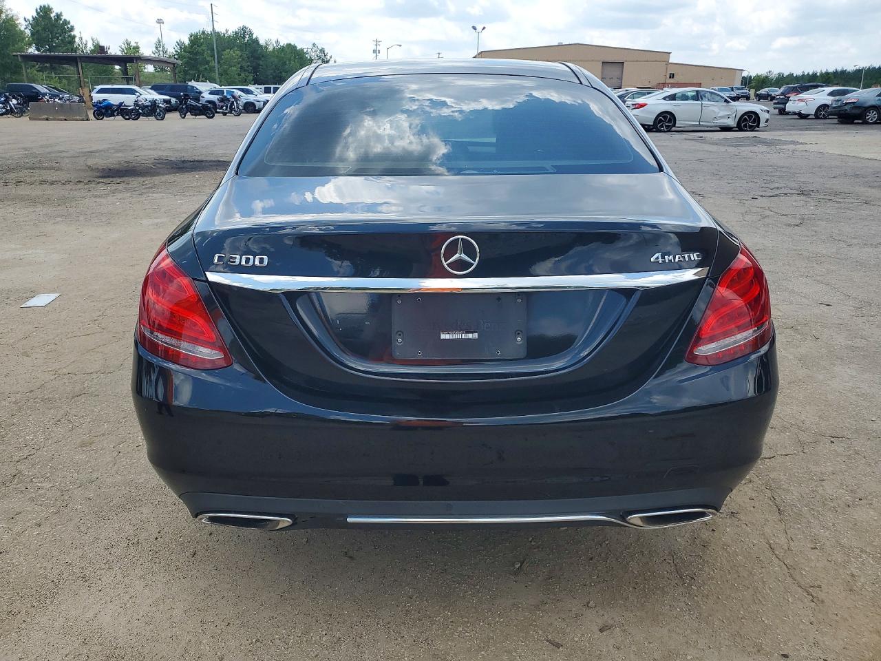 2015 Mercedes-benz C 300 4matic Black vin: 55SWF4KB2FU063978