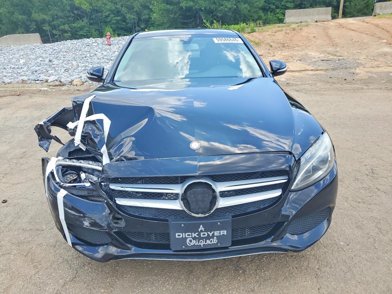 2015 Mercedes-benz C 300 4matic Black vin: 55SWF4KB2FU063978