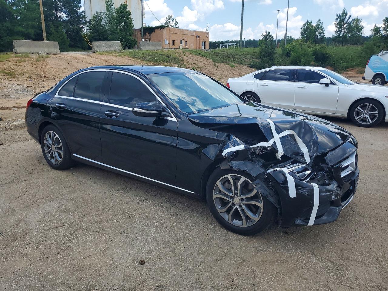 2015 Mercedes-benz C 300 4matic Black vin: 55SWF4KB2FU063978