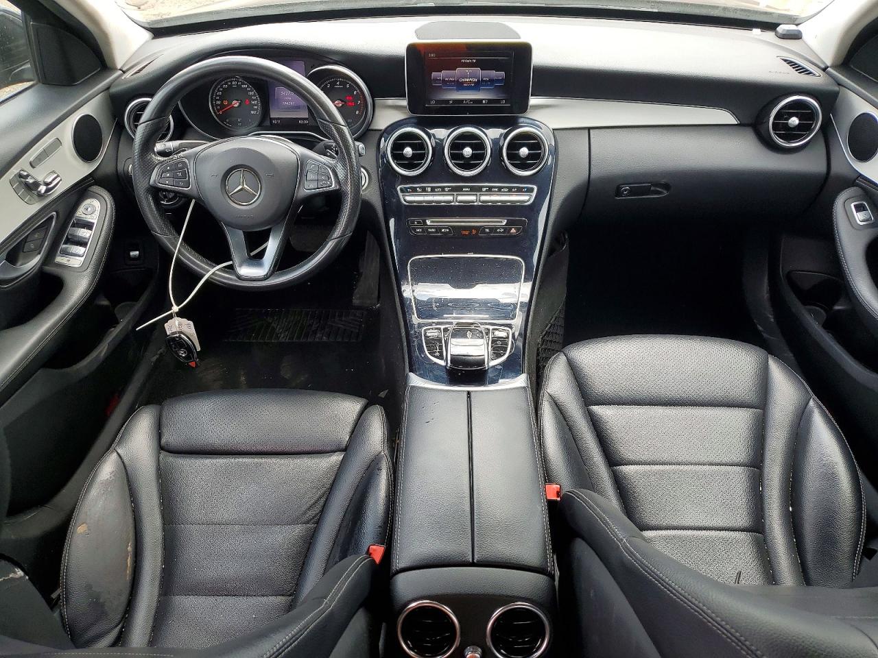2015 Mercedes-benz C 300 4matic Black vin: 55SWF4KB2FU067318