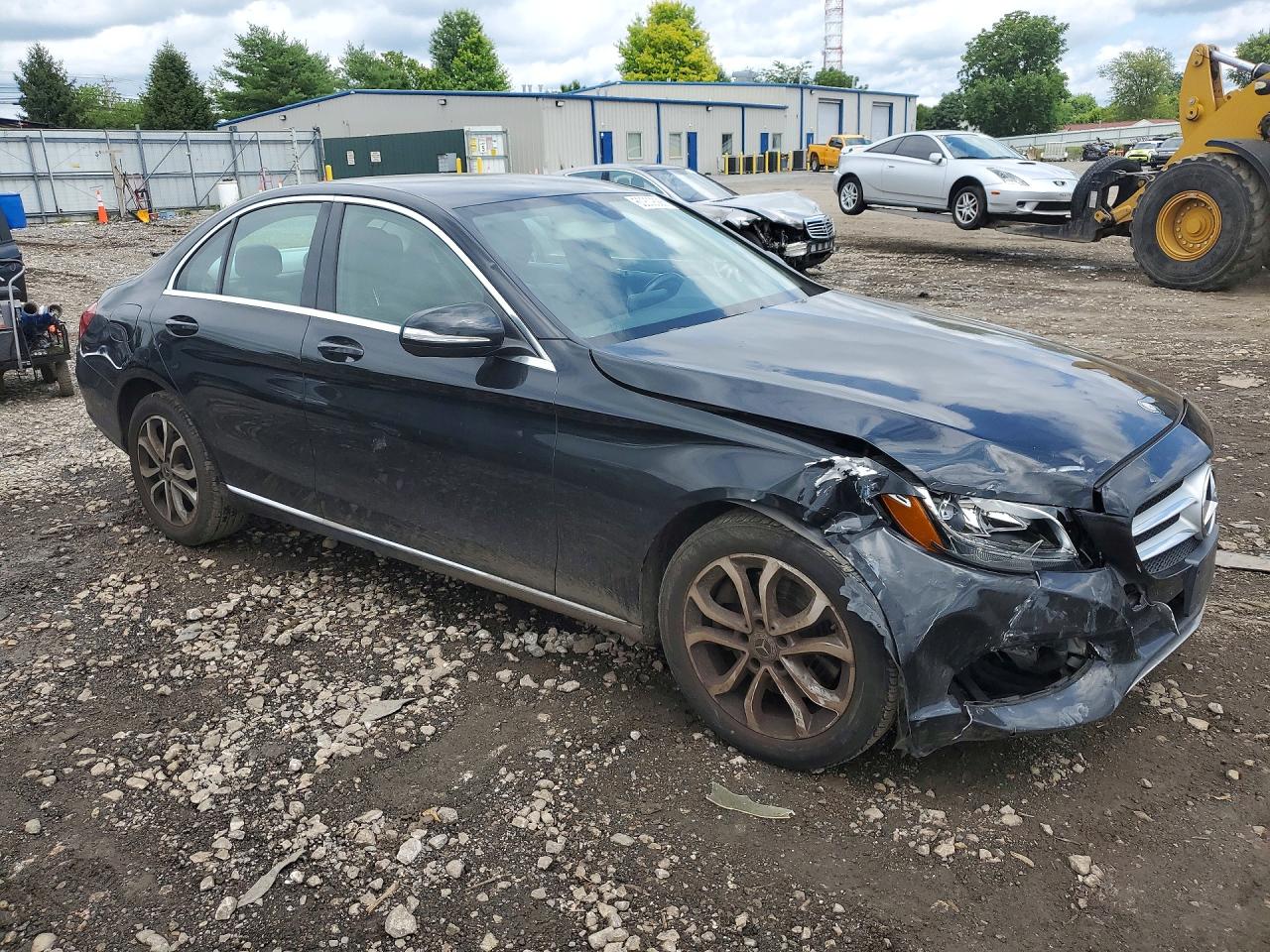 2015 Mercedes-benz C 300 4matic Black vin: 55SWF4KB2FU067318