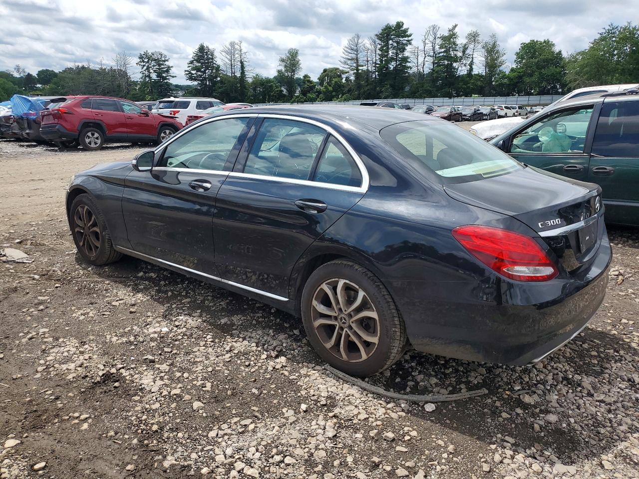 2015 Mercedes-benz C 300 4matic Black vin: 55SWF4KB2FU067318