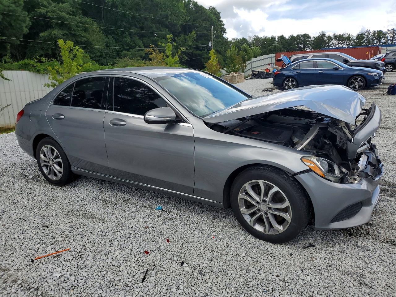 2015 Mercedes-benz C 300 4matic Silver vin: 55SWF4KB2FU080585