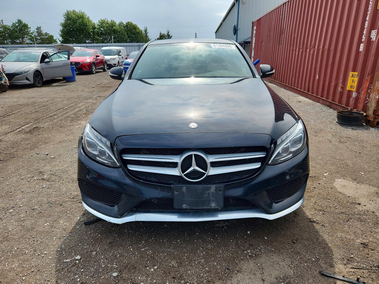 2015 Mercedes-benz C 300 4matic Black vin: 55SWF4KB2FU091103